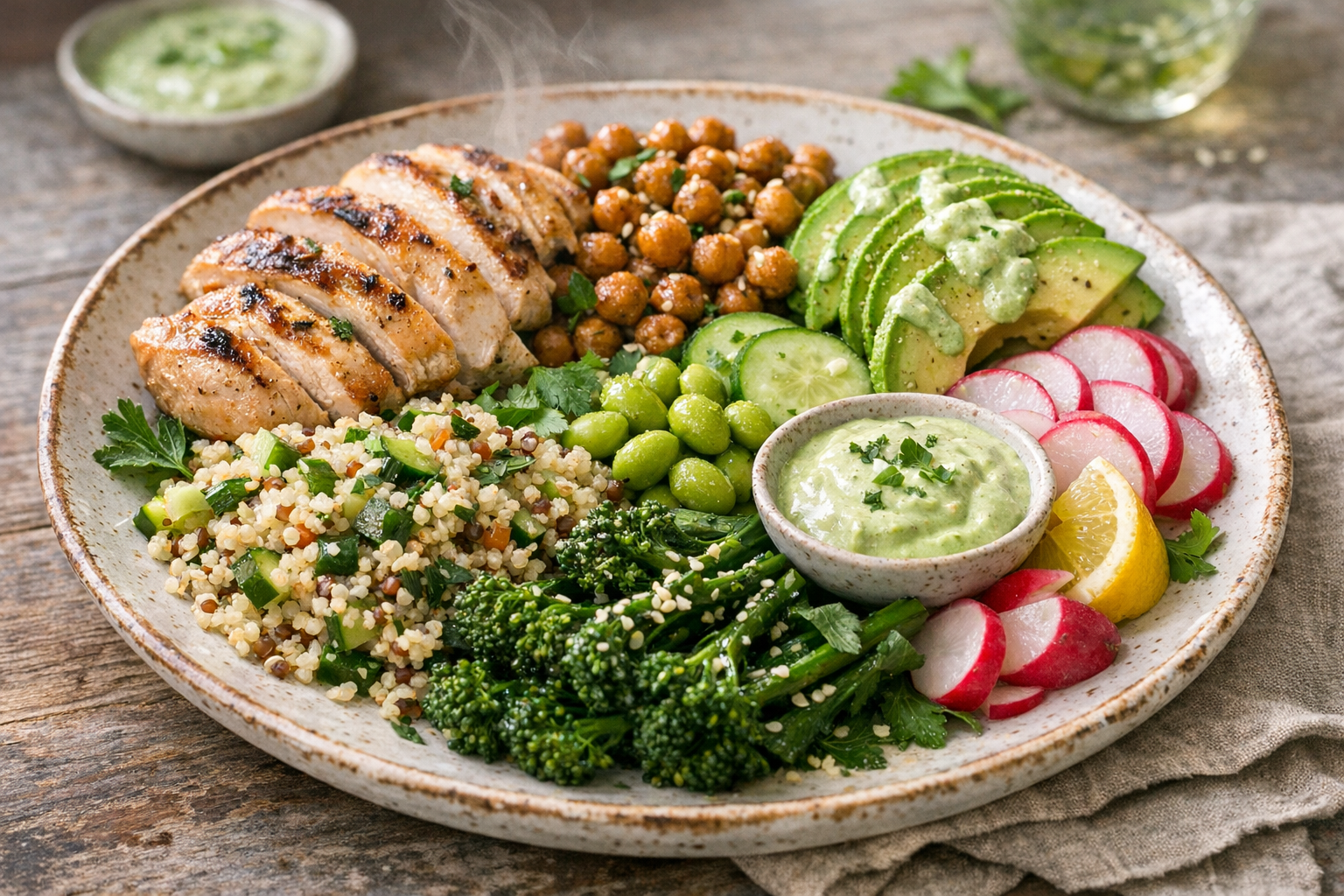 Green Goddess Protein Plate