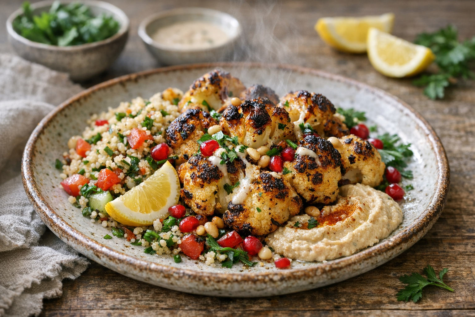 Charred Cauliflower Plate